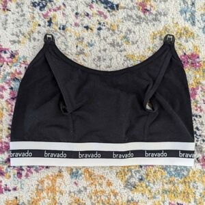 Bravado Pumping Bra, Small, Black, Hands Free Pumping Bra